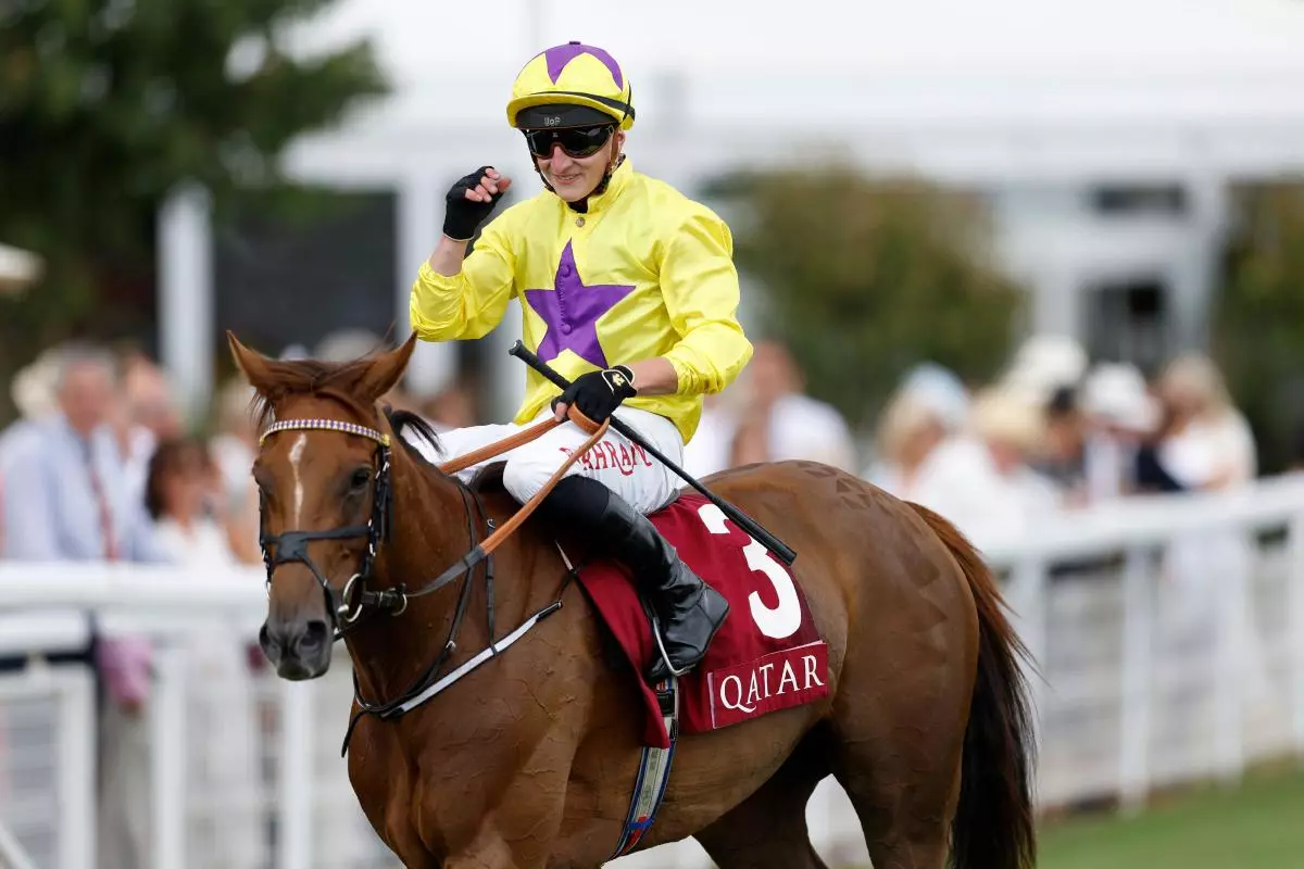 Sea La Rosa ridden by jockey Tom Marquand