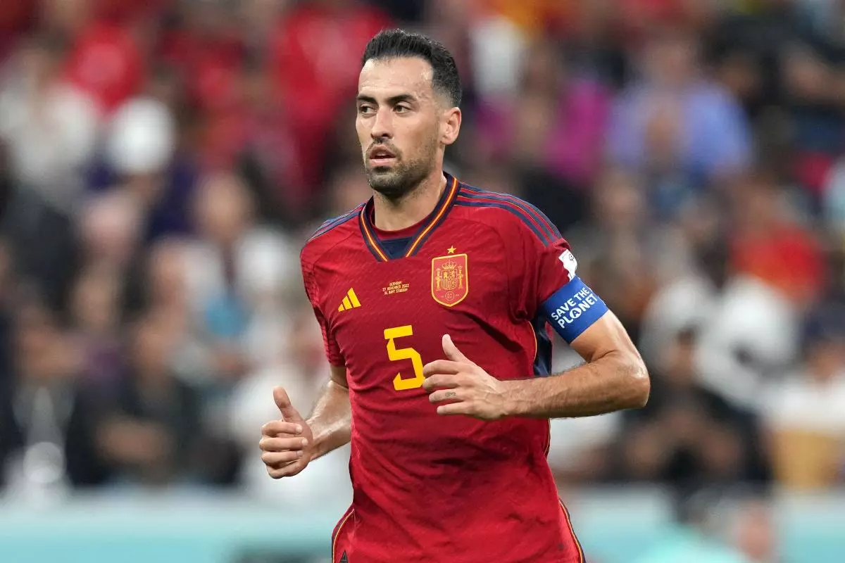 Sergio Busquets Spain World Cup