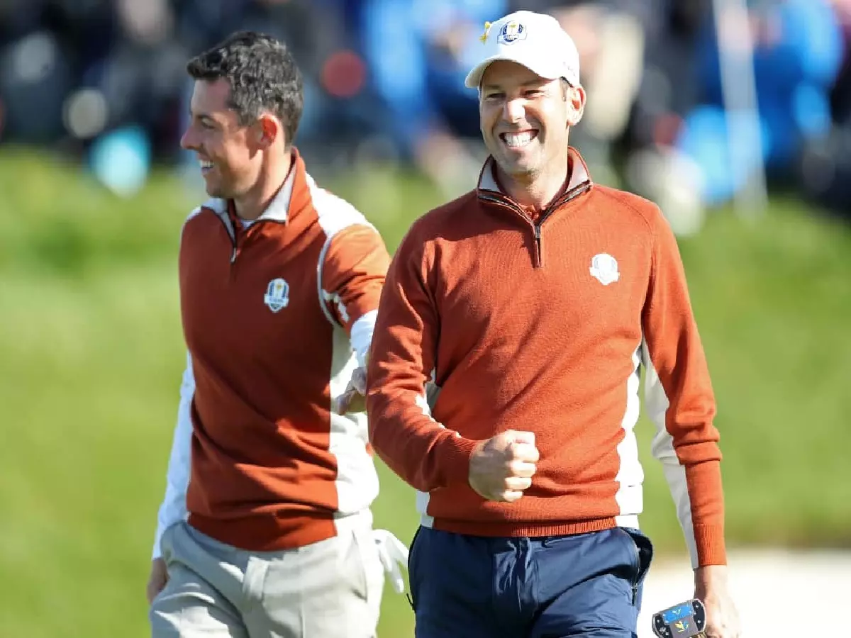 Rory McIlroy and Sergio Garcia at the 2018 Ryder Cup
