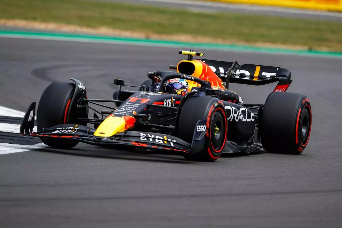 Sergio Perez in action for Red Bull Racing