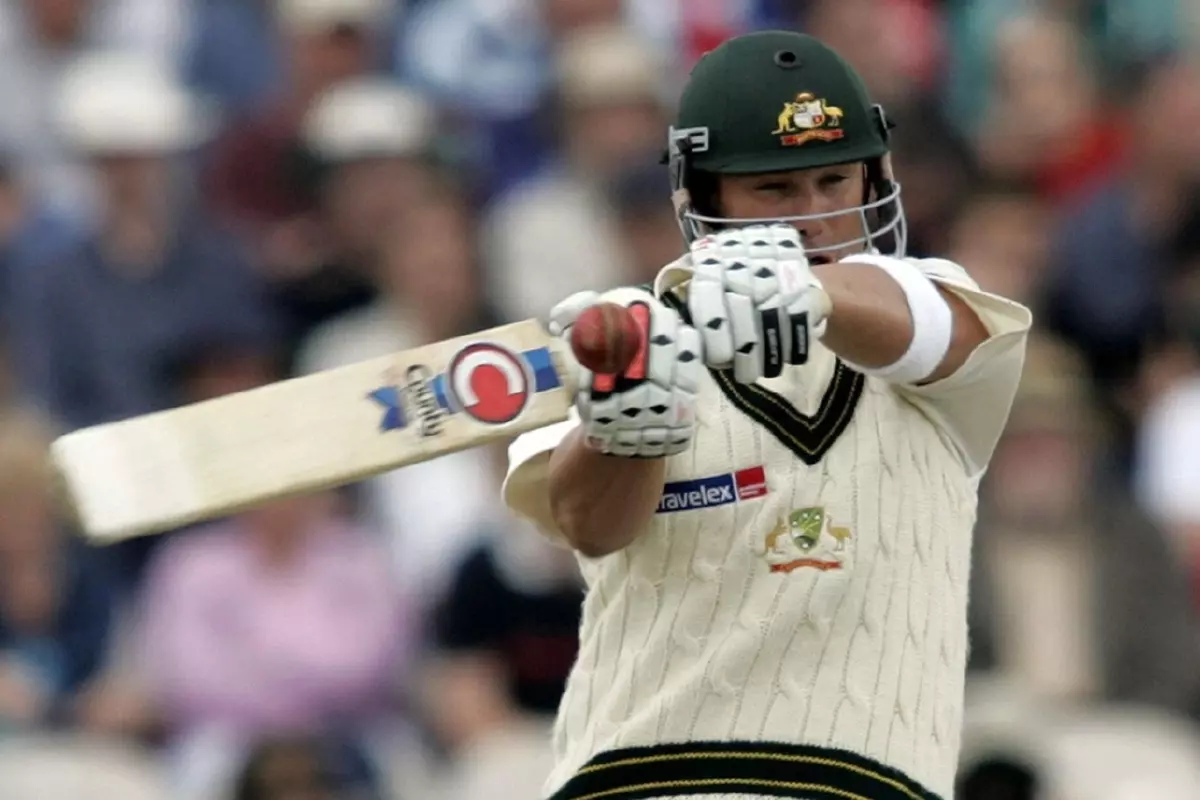 Shane Warne Third Test England vs Australia out for 90 Aug05