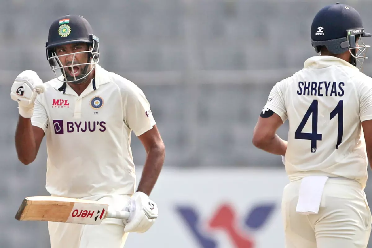 Shreyas Iyer and Ravichandran Ashwin