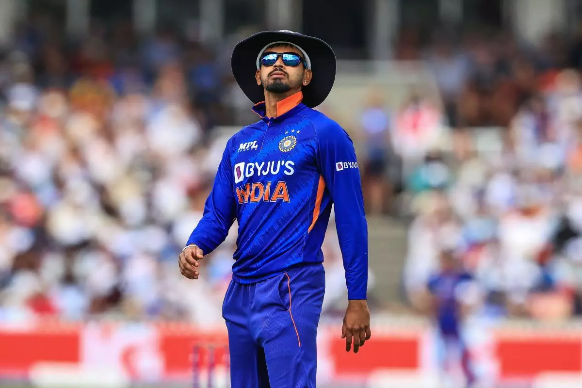 Shreyas Iyer of India during the game - March 2023