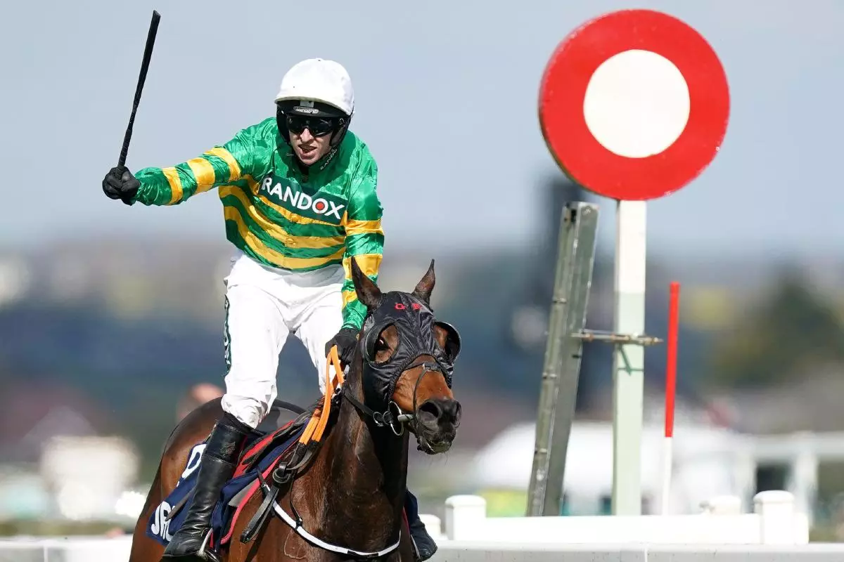 Sire Du Berlais ridden by Mark Walsh win the JRL Group Liverpool Hurdle