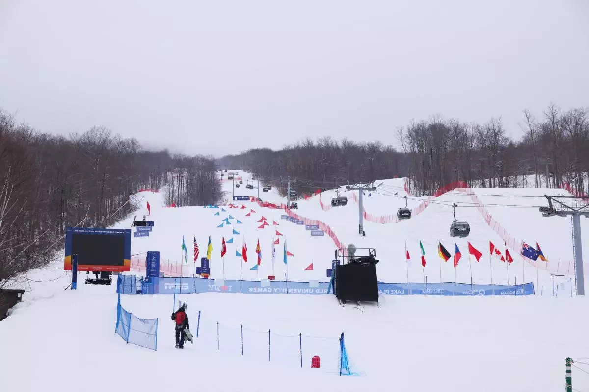 Snowboarding slope Feb 2023