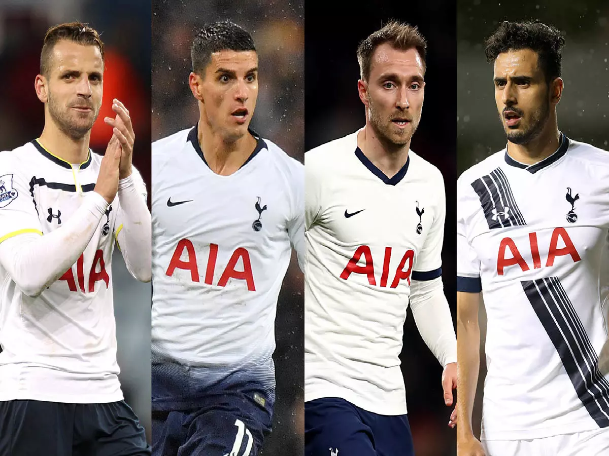 Roberto Soldado, Erik Lamela, Christian Eriksen, Nacer Chadli