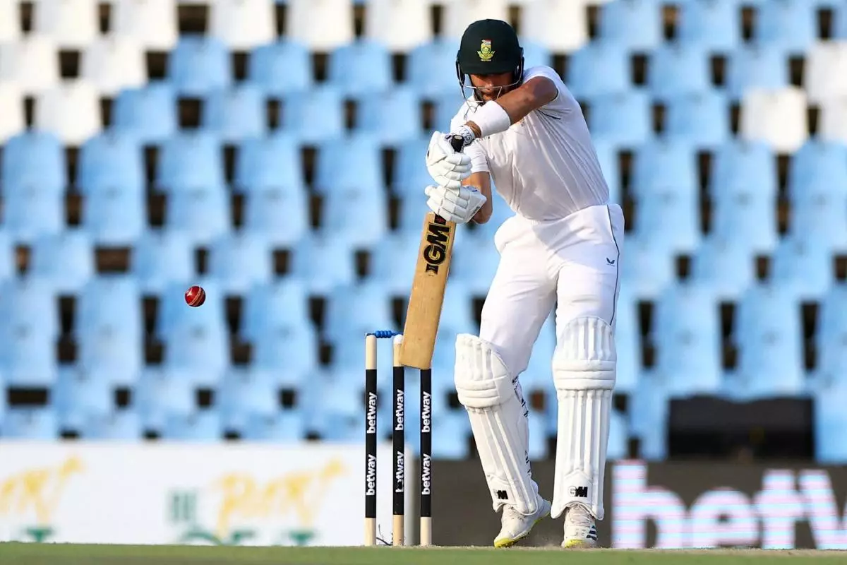 South Africa's Aiden Markram in action - MArch 2023