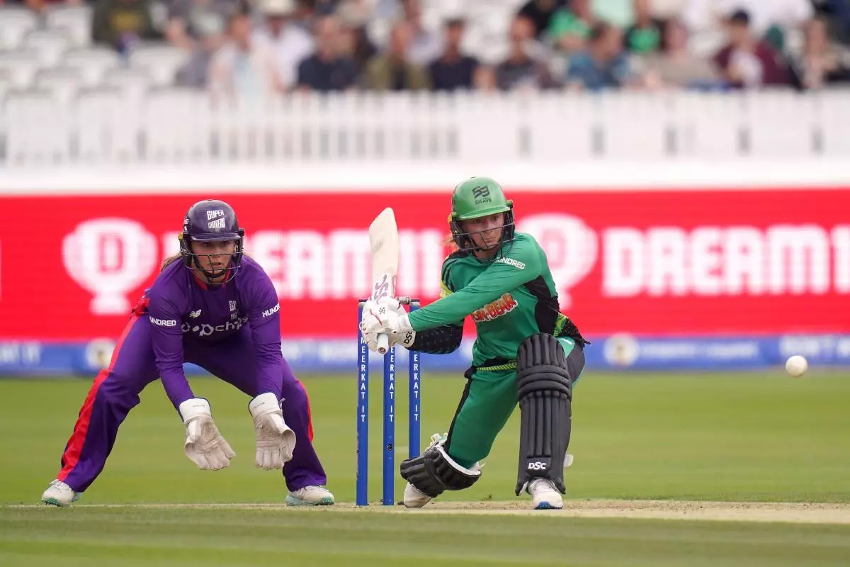 Southern Brave's Danni Wyatt batting during The Hundred women's final at Lord's - Aug 2023