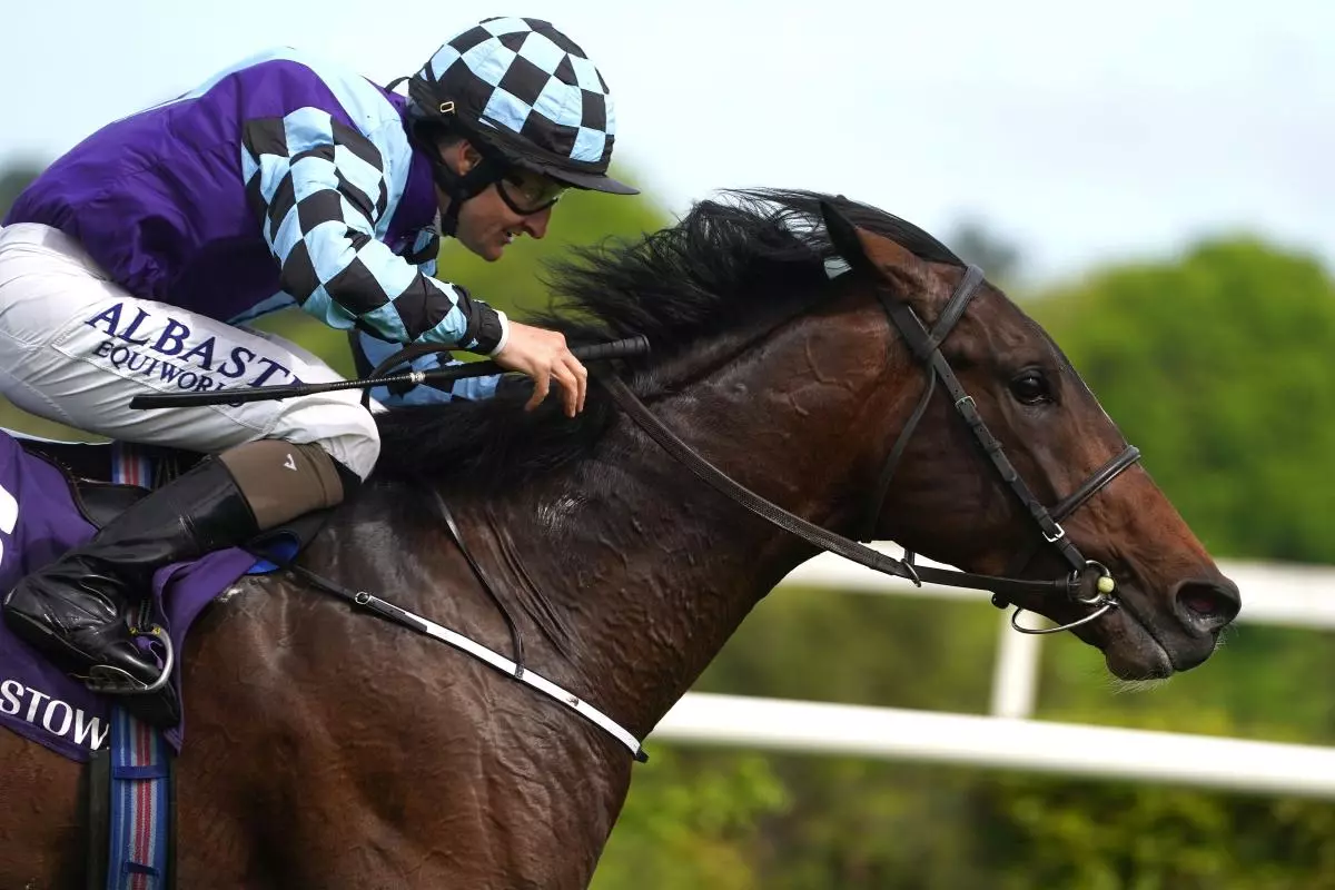 Sprewell ridden by jockey Shane Foley wins the Derby Trial Stakes during Derby Trial Day at Leopardstown