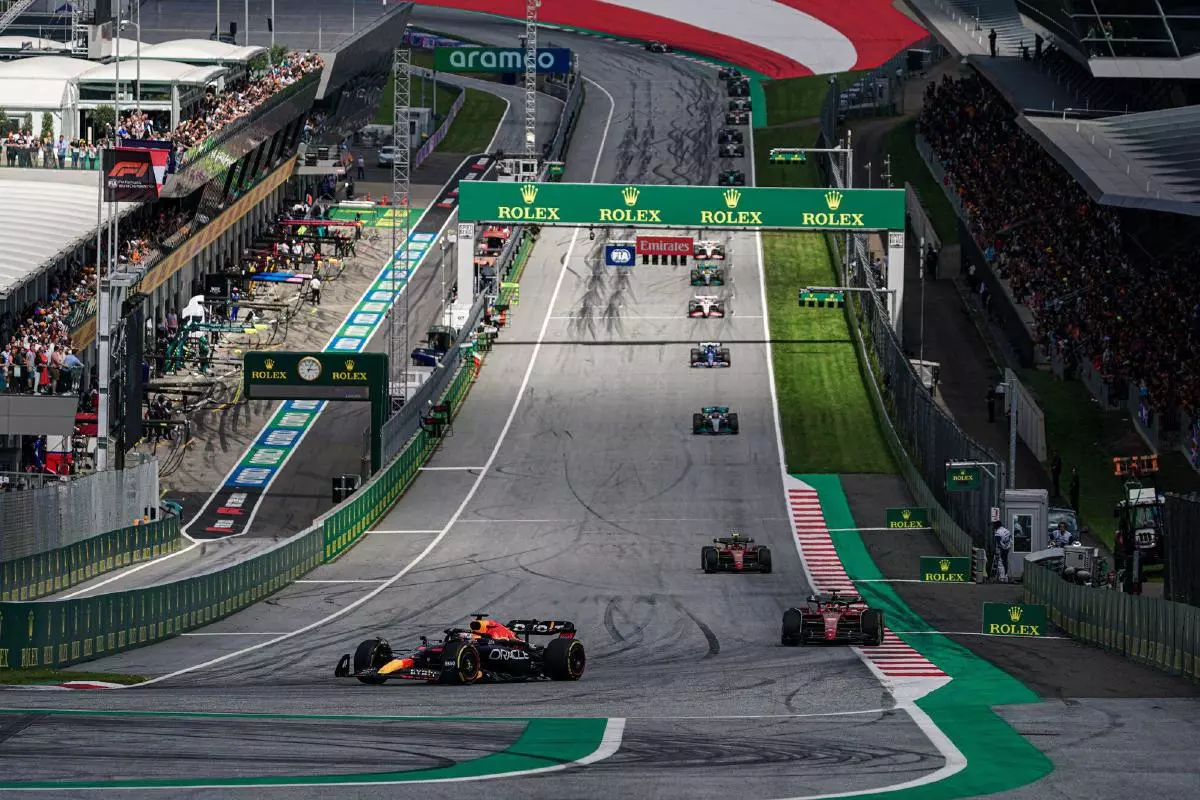 Start of the Race during 2022 Austrian Grand Prix - Race, Formula 1 Championship in Spielberg, Austria