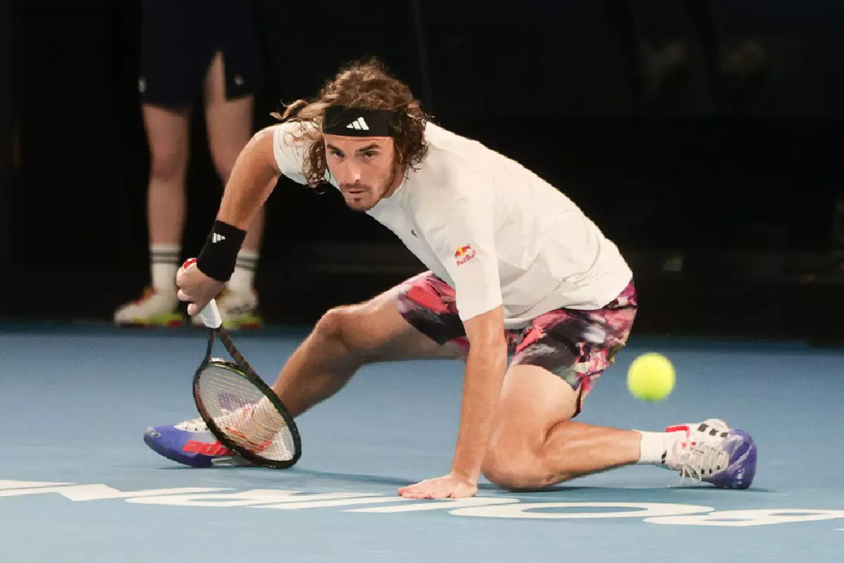 Stefanos Tsitsipas at the 2023 Australian Open