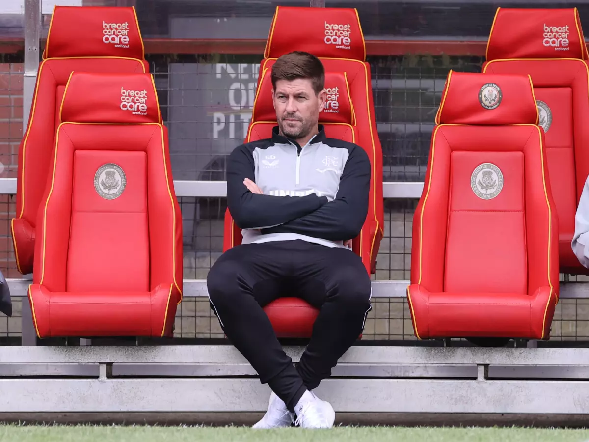 Rangers manager Steven Gerrard before the pre-season at Firhill Stadium, Glasgow.
