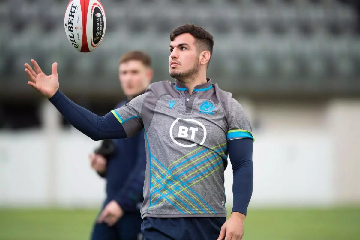 Stuart McInally during a Scotland squad training session - March 2020