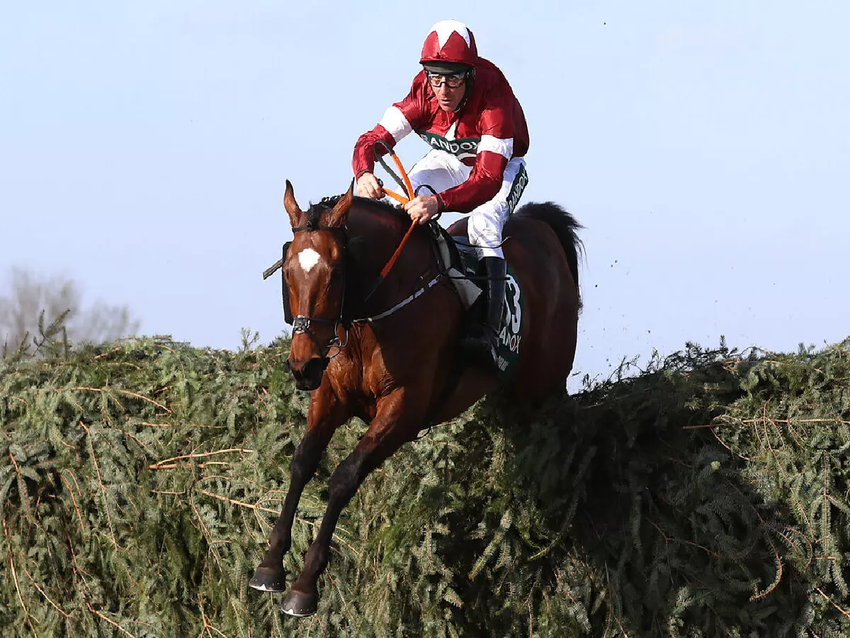Tiger Roll ridden by Davy Russell wins the 2018 Grand National
