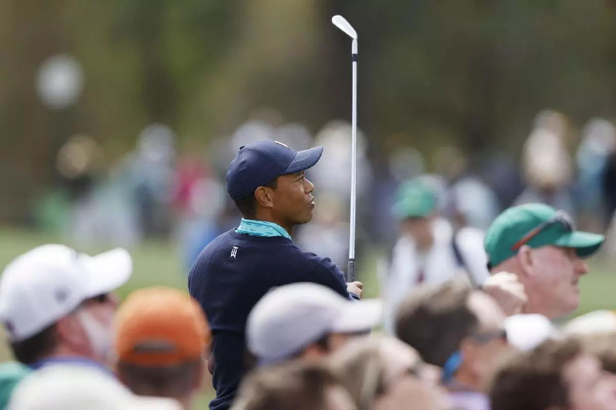 Tiger Woods 2022 Masters R2