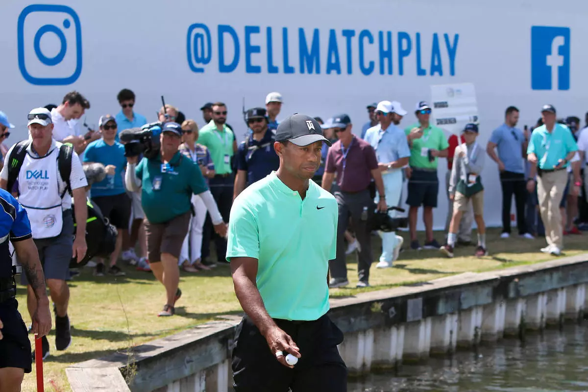 Tiger Woods at the Dell Match Play