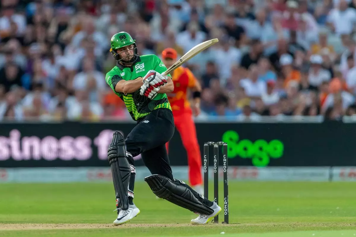 Tim David of Southern Brave batting in The Hundred