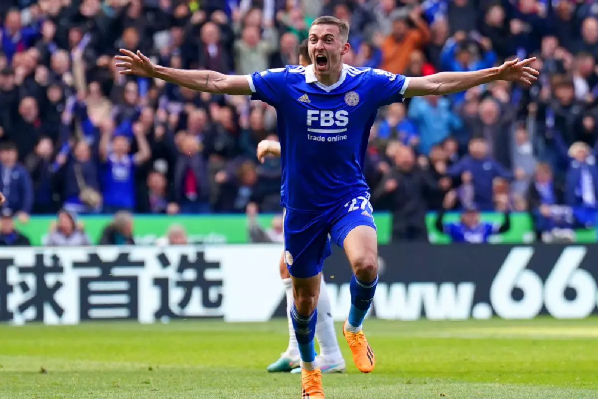 Timothy Castagne against Wolves April 2023