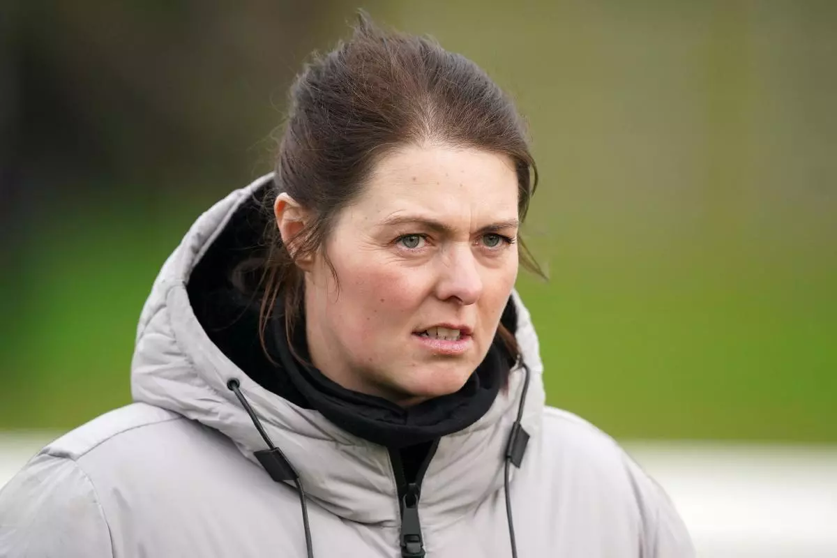 Trainer Laura Morgan, who will ready promising novice chaser Loughderg Rocco for the Cheltenham Festival