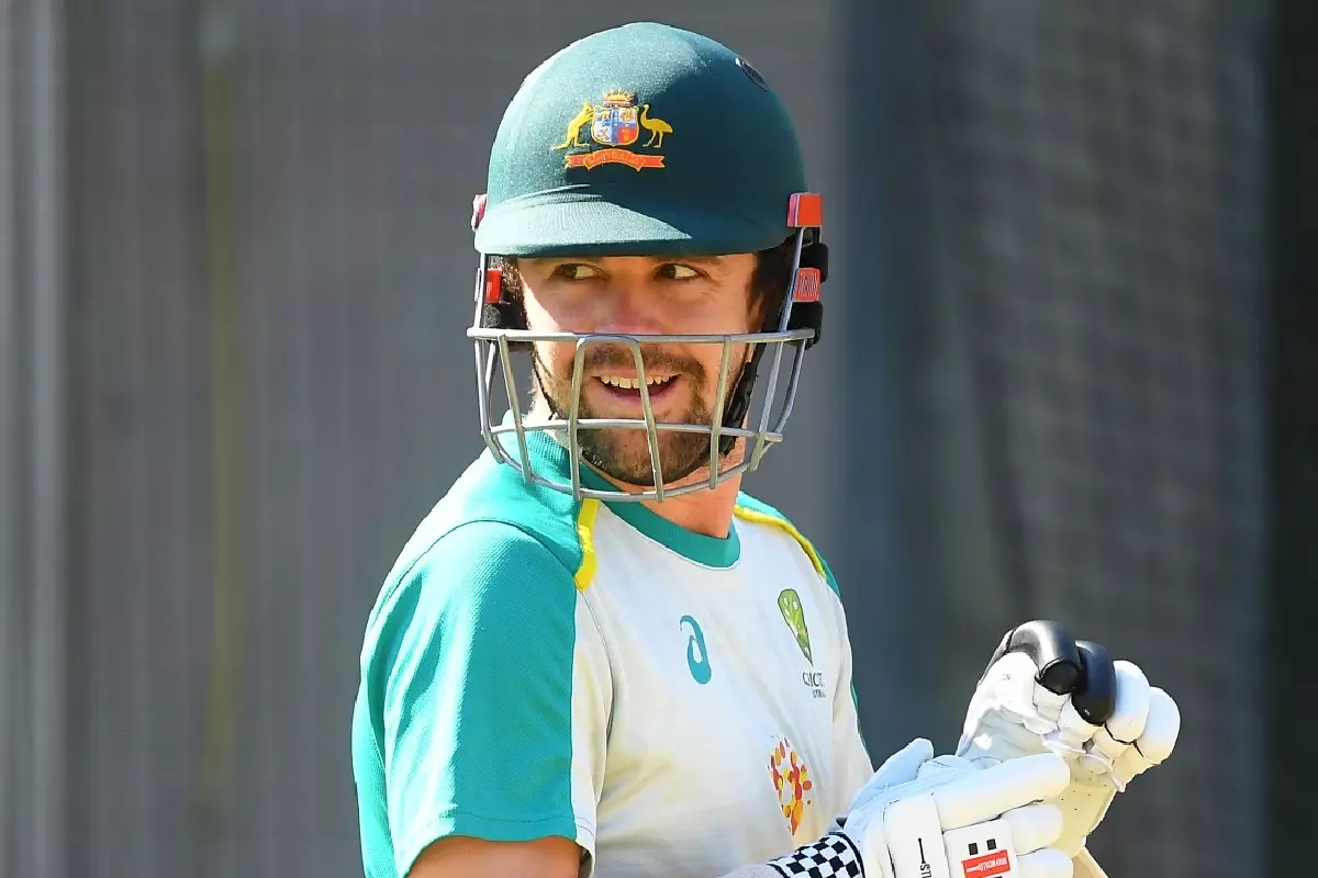 Travis Head in the nets for Australia