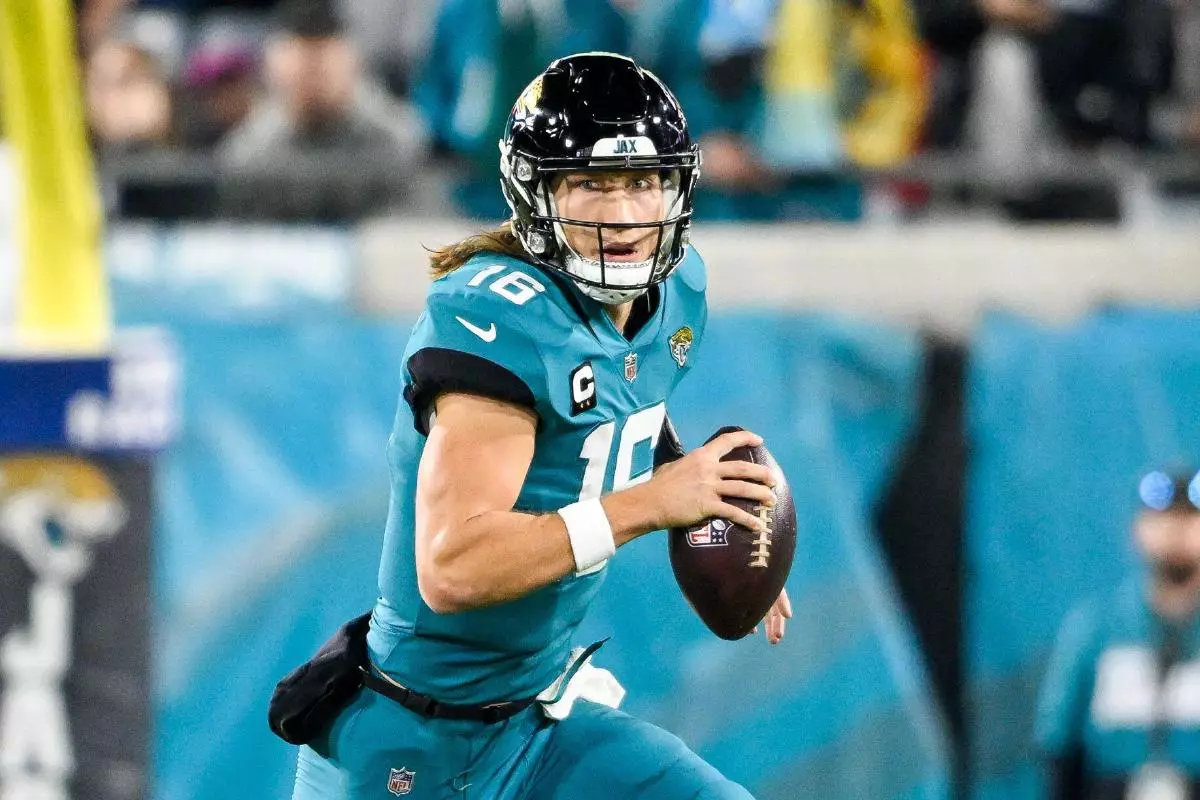 Trevor Lawrence of Jacksonville Jaguars 7 Jan 2023