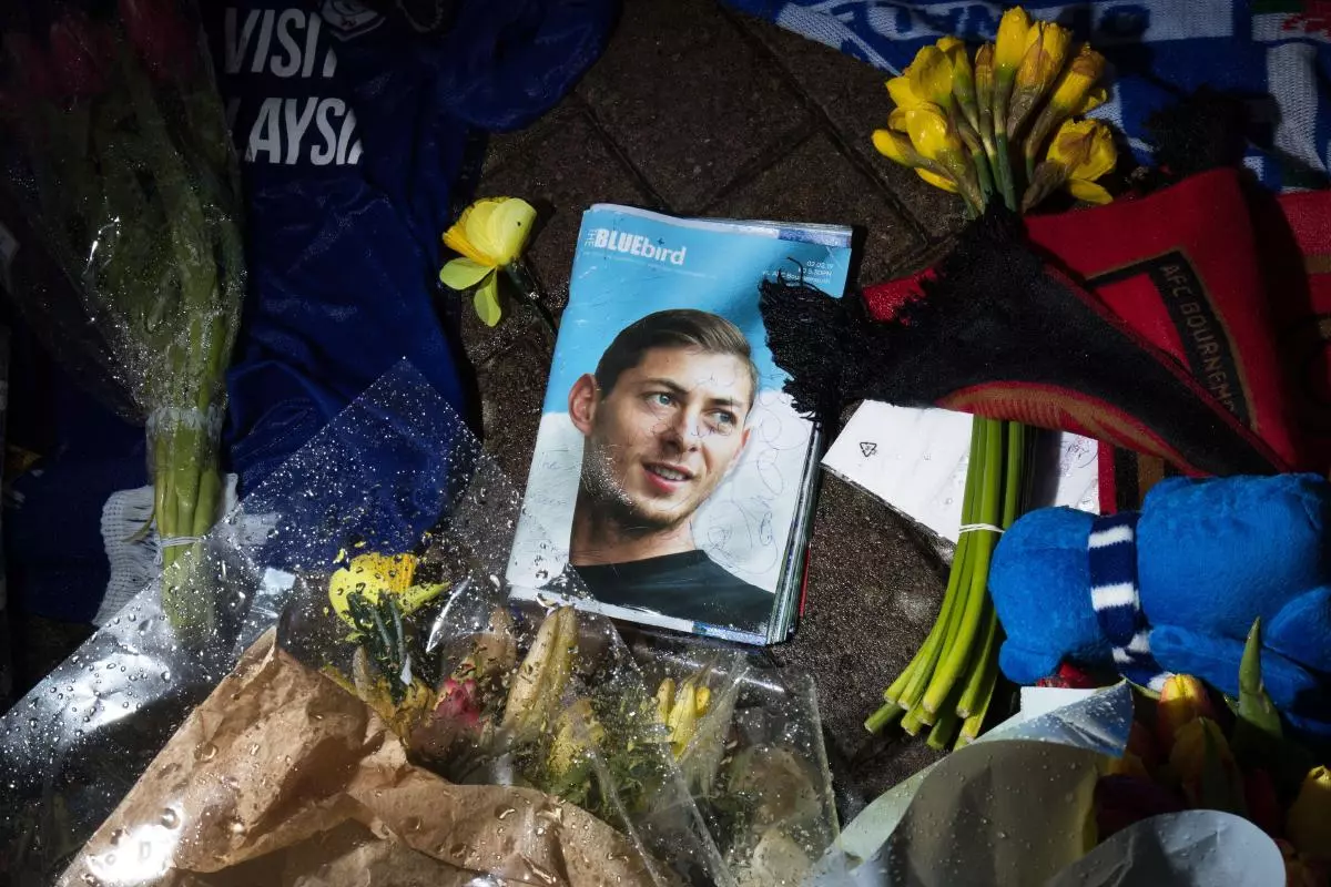 tributes at Cardiff City Stadium for Emiliano Sala