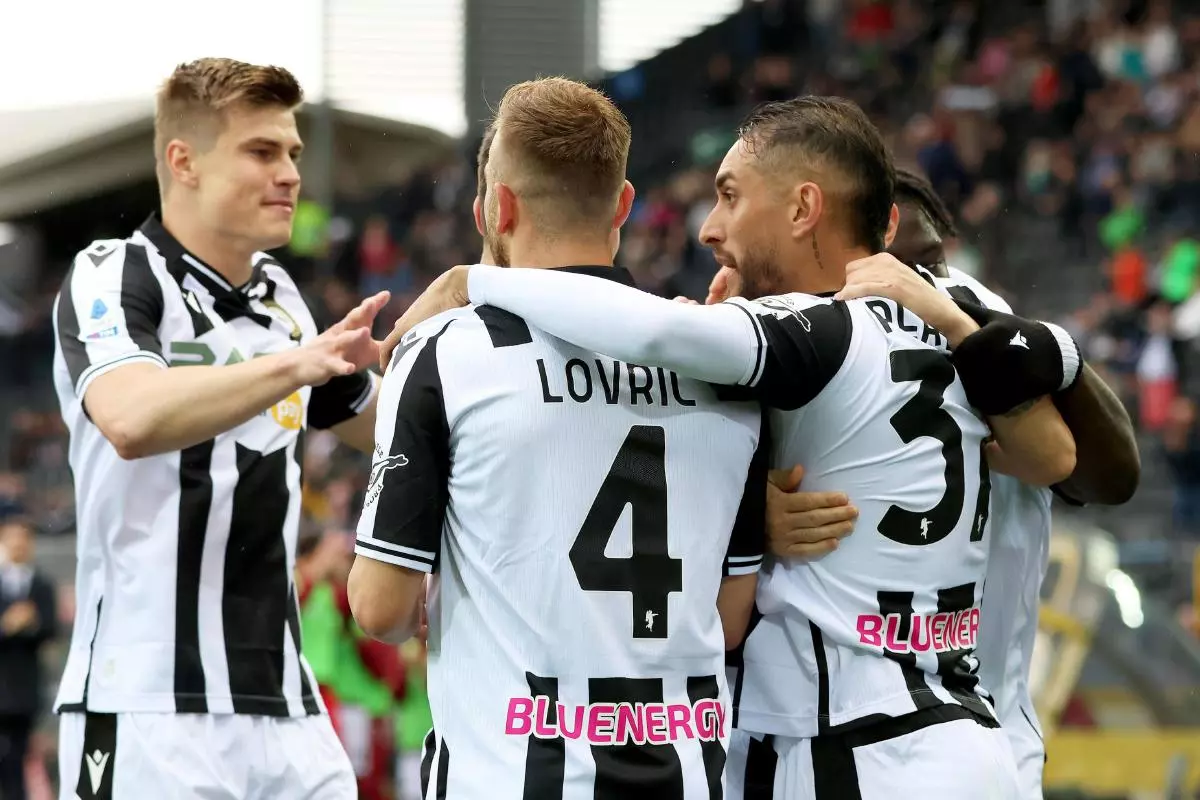 Udinese celebrate win over Sampdoria