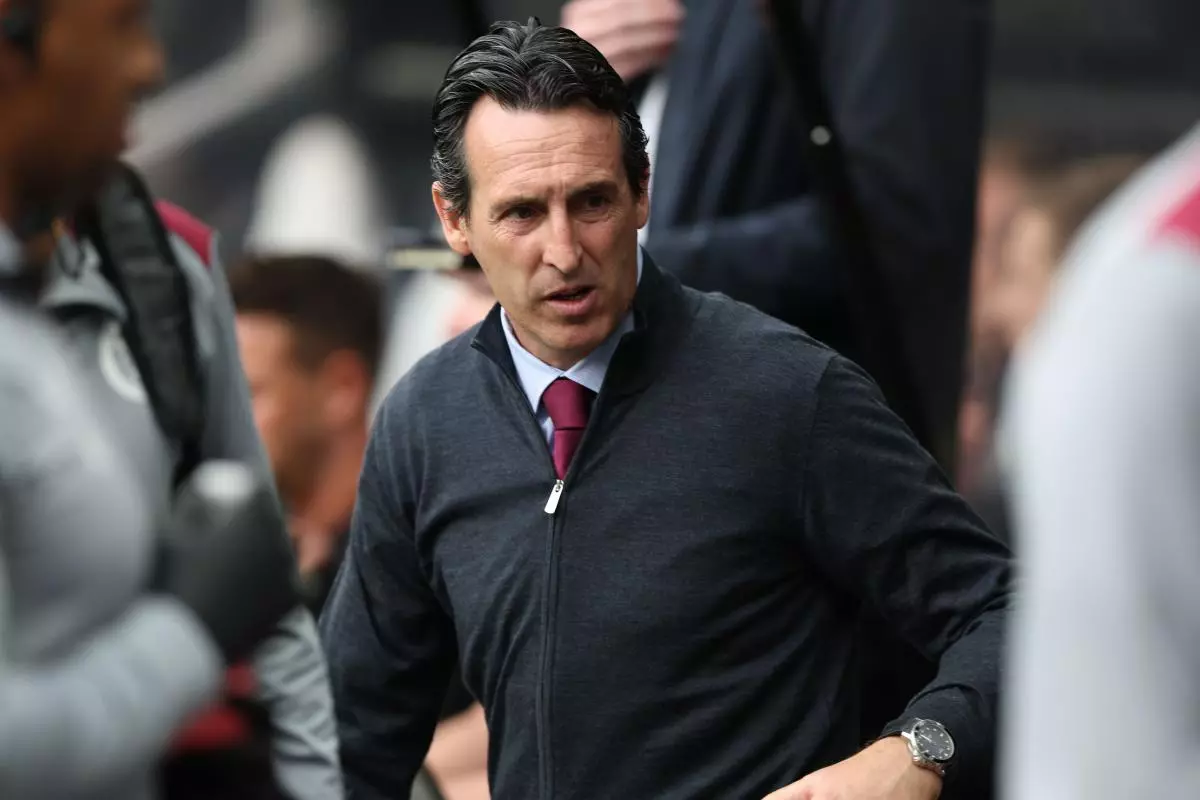 Unai Emery manager of Aston Villa
