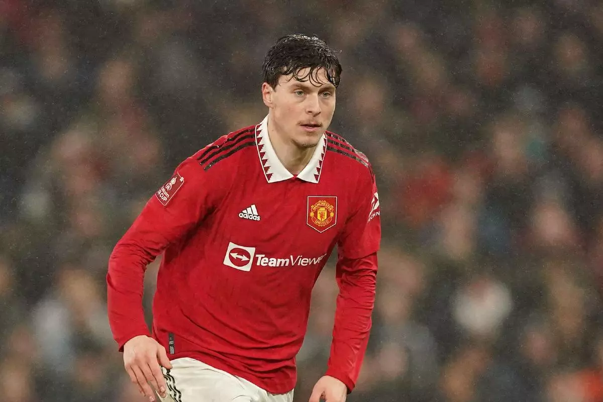 Victor Lindelof of Manchester United 28 Jan 2023