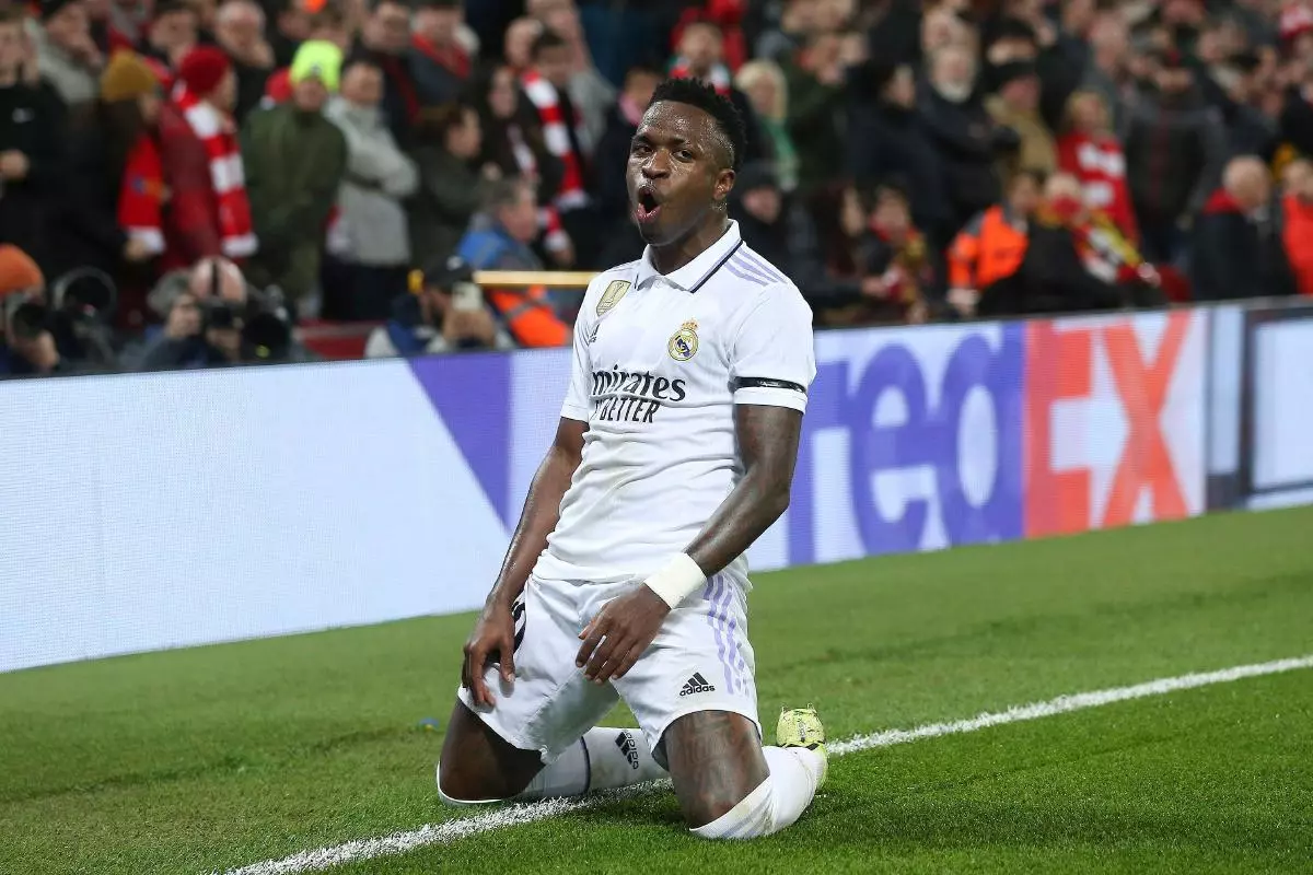 Vinicius Junior of Real Madrid celebrates