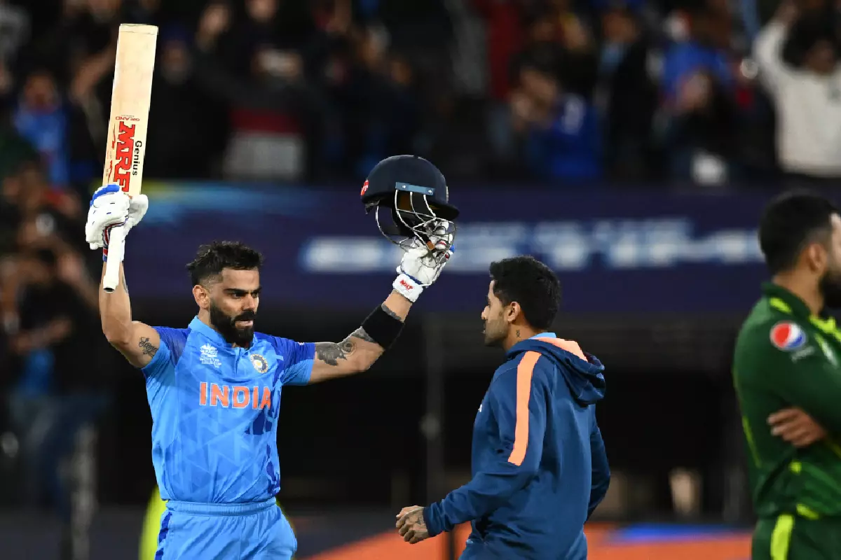 Virat Kohli half century Pakistan T20 WC October 20222
