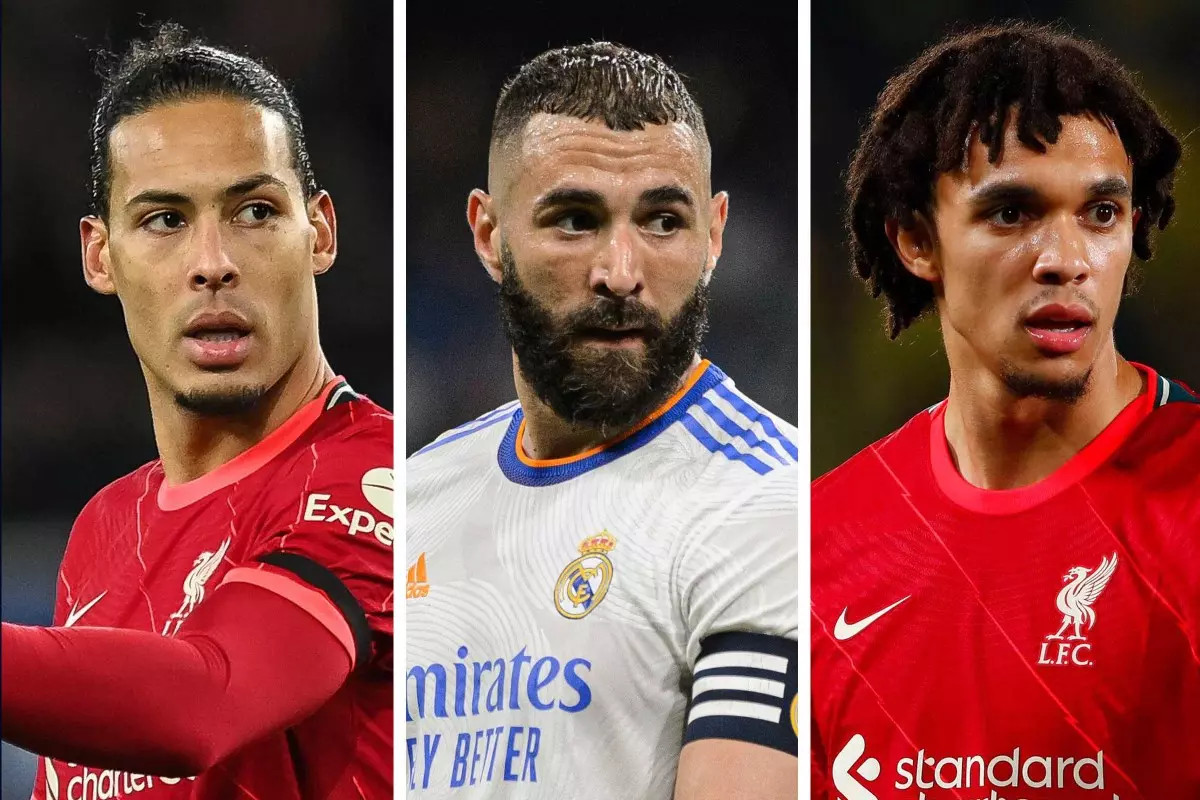 Virgil Van Dijk - Karim Benzema - Trent Alexander Arnold - Combined Liverpool Real Madrid team