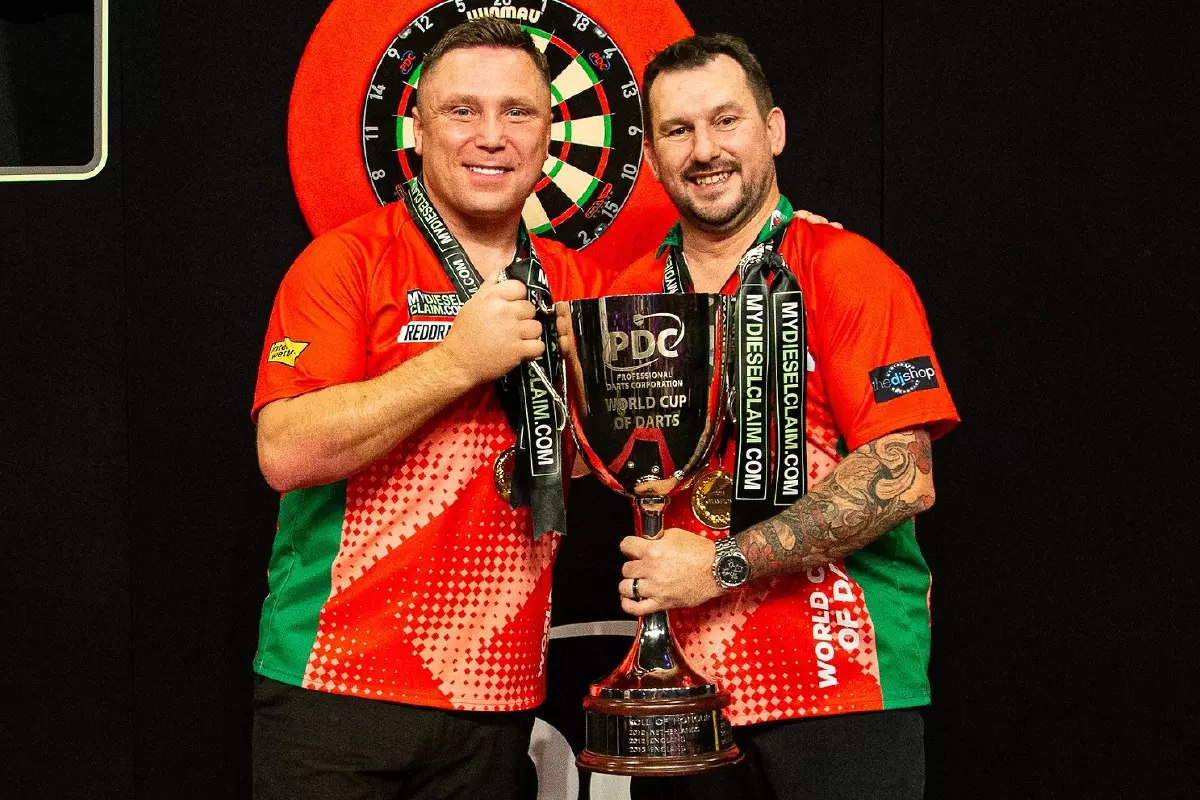 Wales Gerwyn Price and Jonny Clayton win world cup of darts
