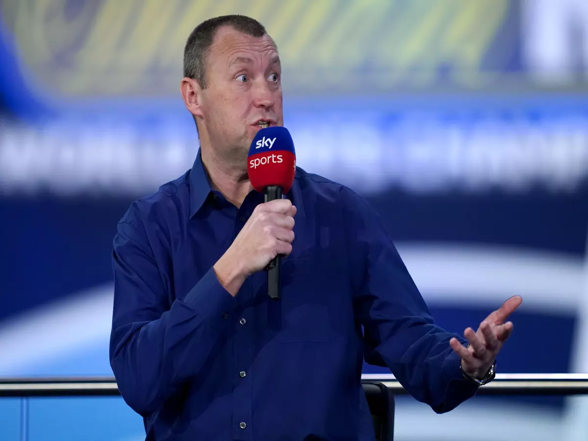 Sky sports darts pundit Wayne Mardle during day fourteen of the William Hill World Darts Championship at Alexandra Palace, London.