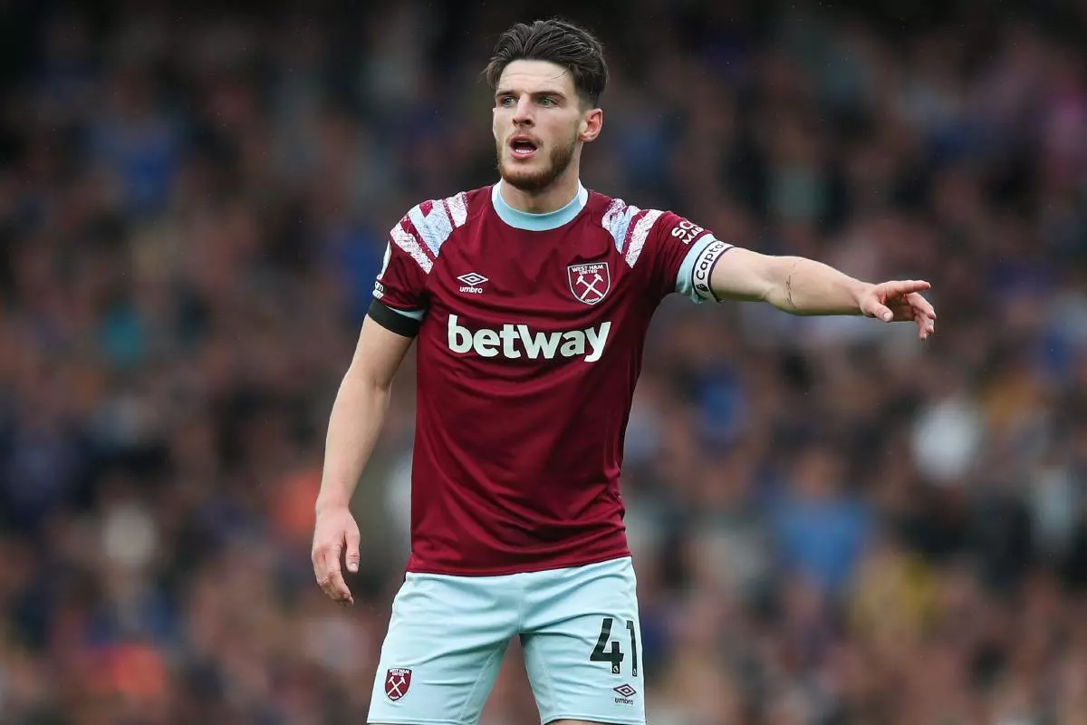 West Ham captain Declan Rice