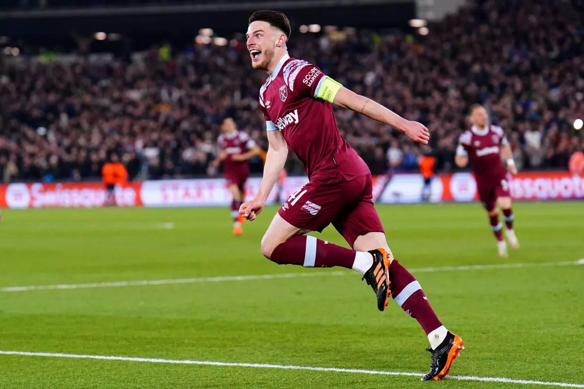 West Ham United's Declan Rice