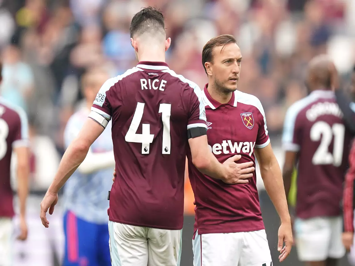 West Ham United, Declan Rice, Mark Noble, Manchester United, Premier League