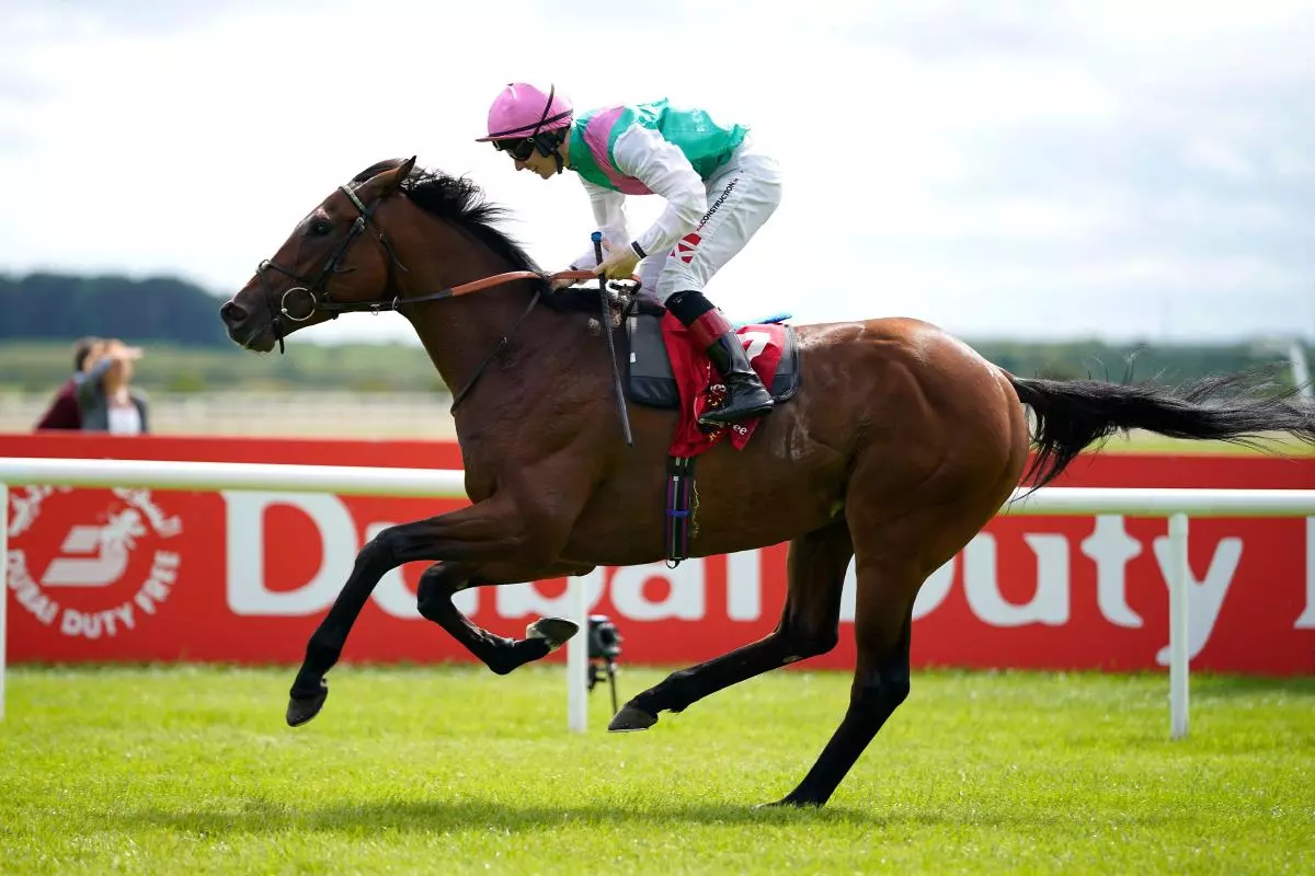 Westover ridden by jockey Colin Keane wins the Dubai Duty Free Irish Derby