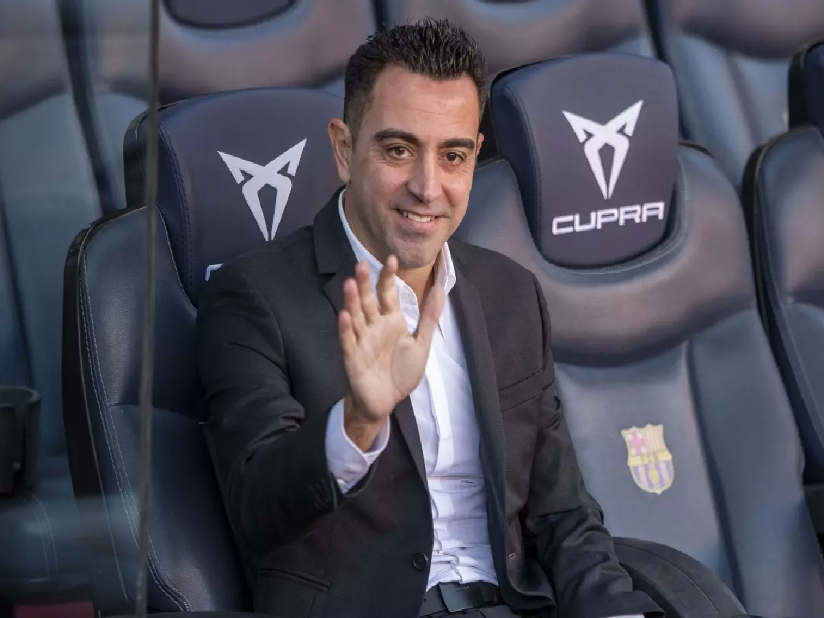 Xavi Barcelona unveiling Nov21