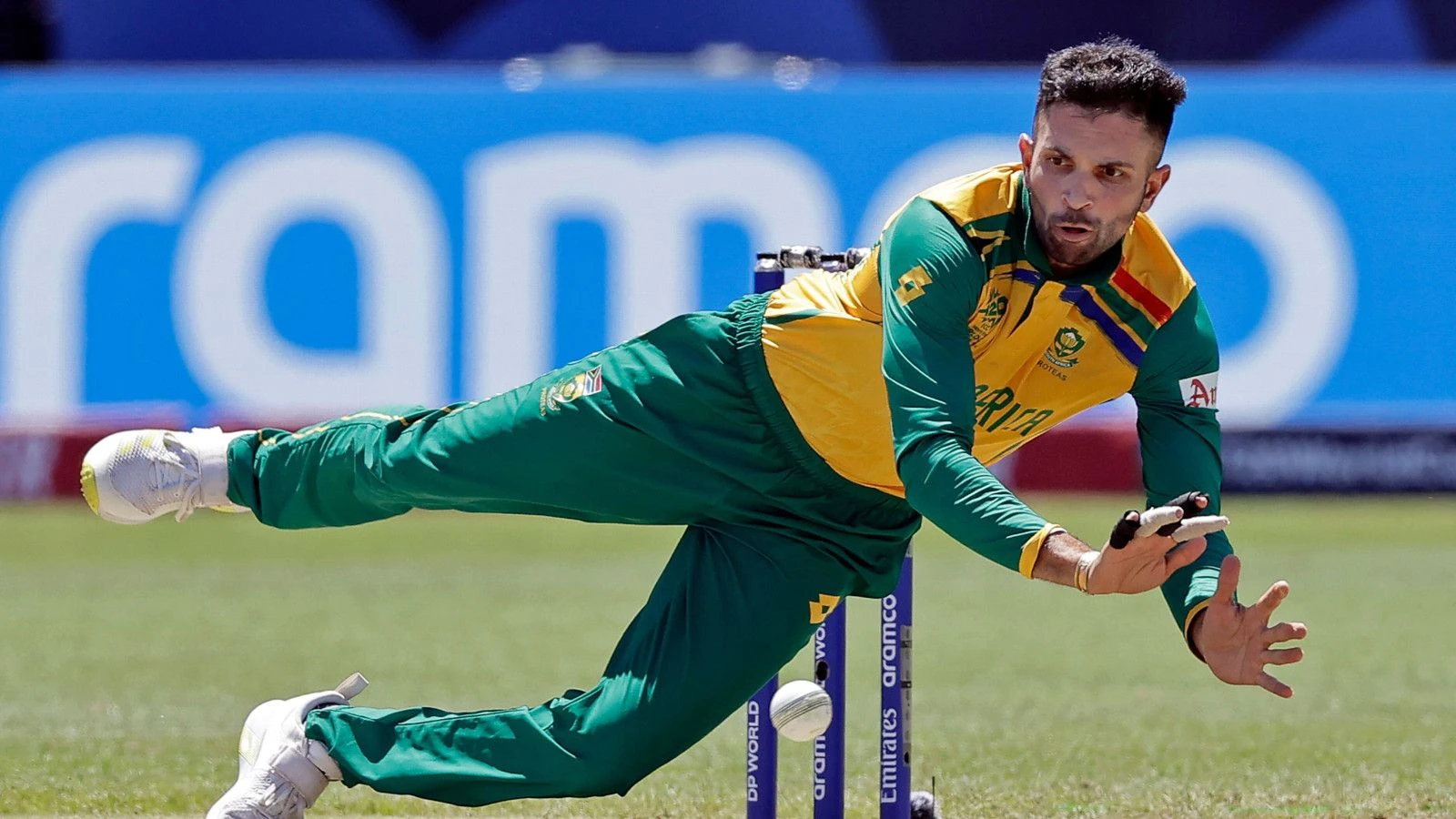 Keshav Maharaj for the Proteas