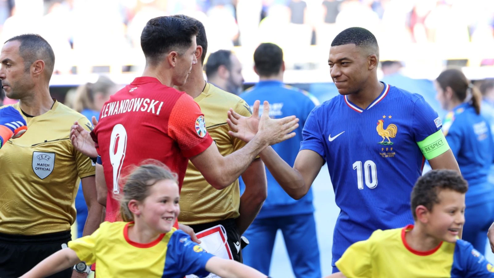 Robert Lewandowski and Kylian Mbappe