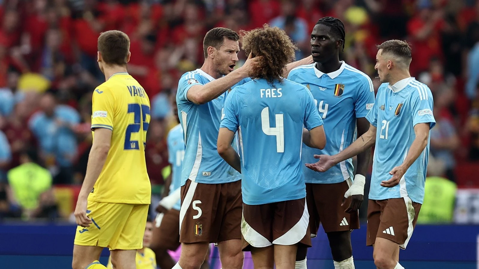 Belgium react after Ukraine match Euro 2024