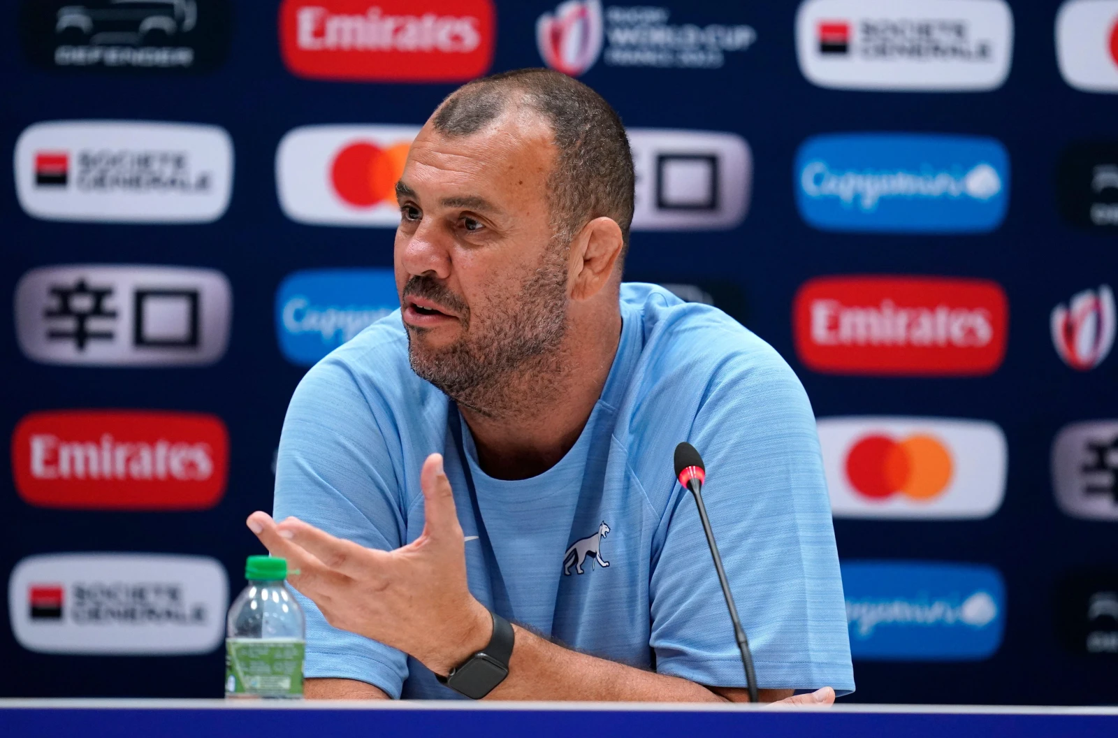 Argentina head coach Michael Cheika