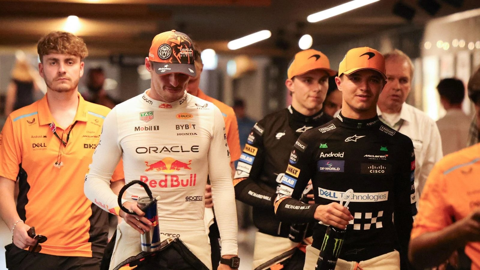 Max Verstappen and Lando Norris