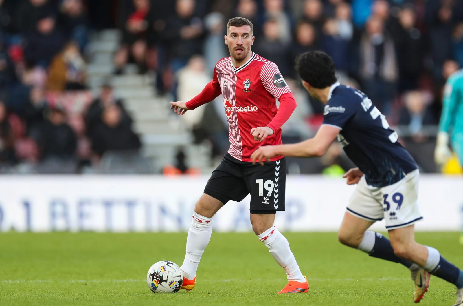 Joe Rothwell playing for Southampton