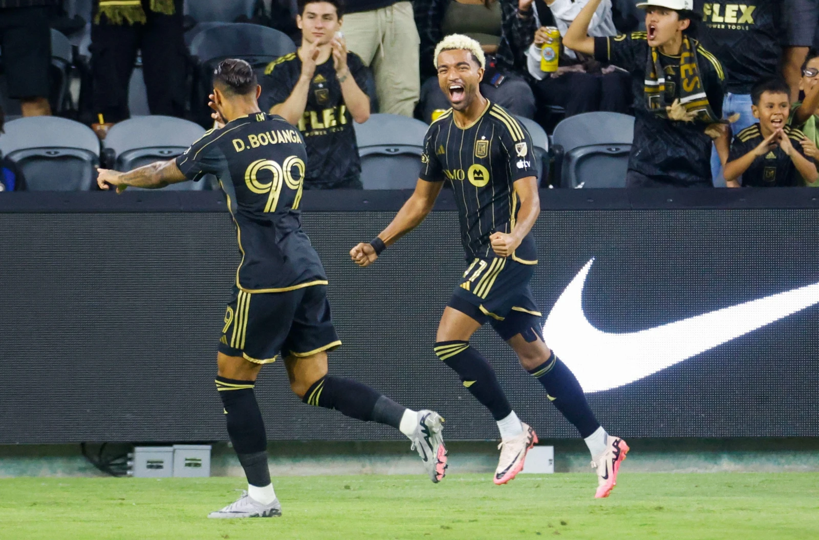 Los Angeles FC celebrate a goal