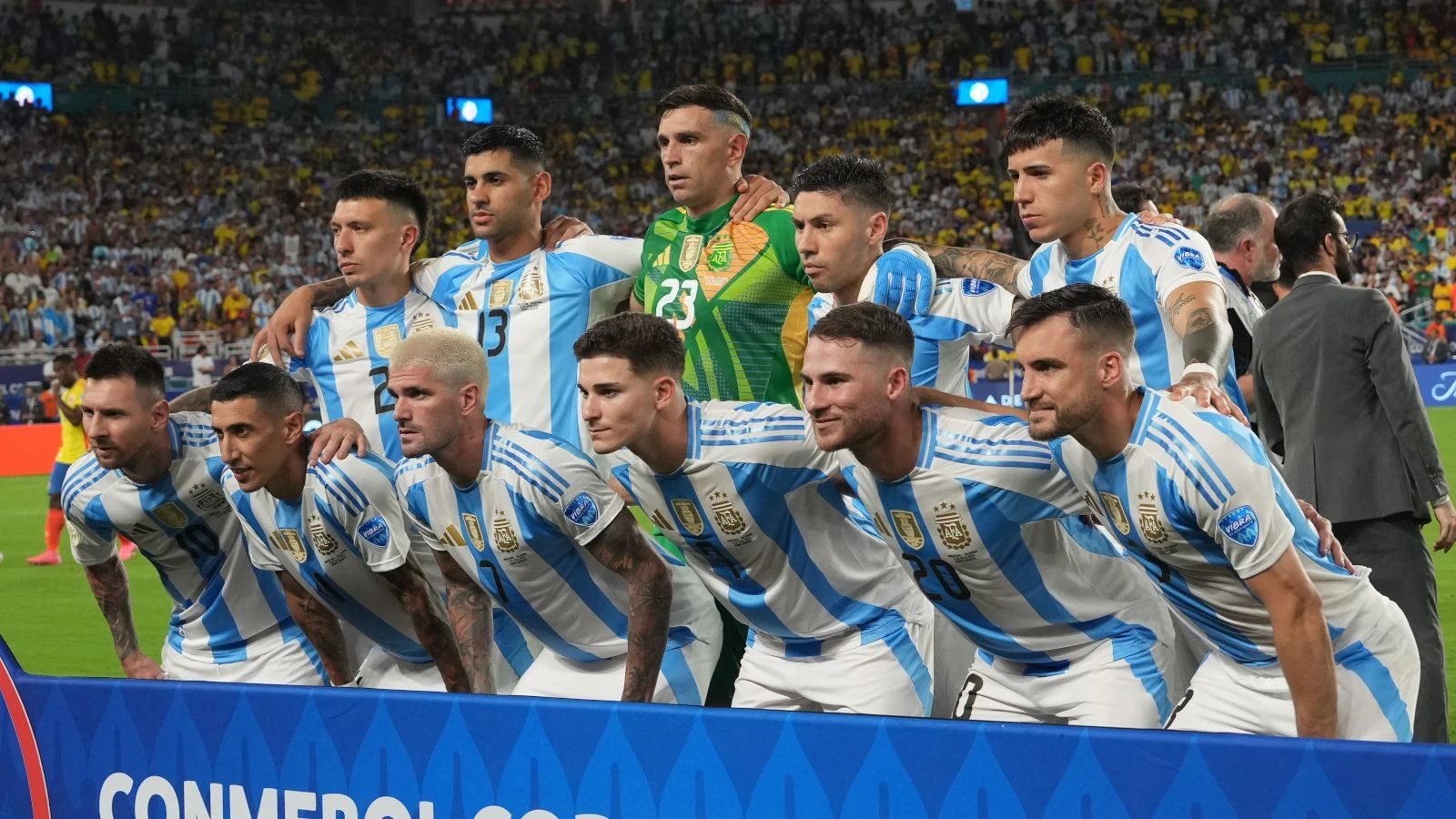 Argentina players before Copa America final against Colombia 14 July, 2024