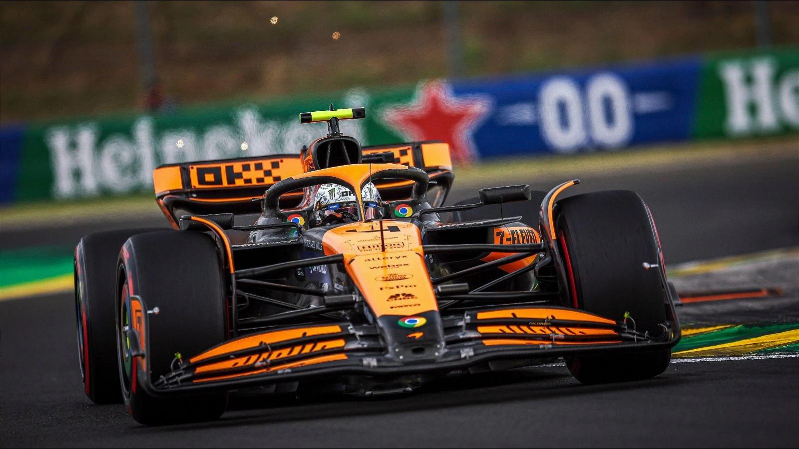 Lando Norris of McLaren in Hungary