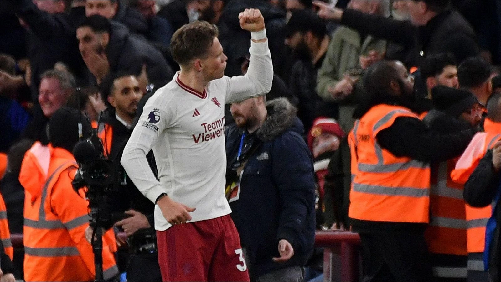 Manchester United's Scott McTominay celebrates after scoring