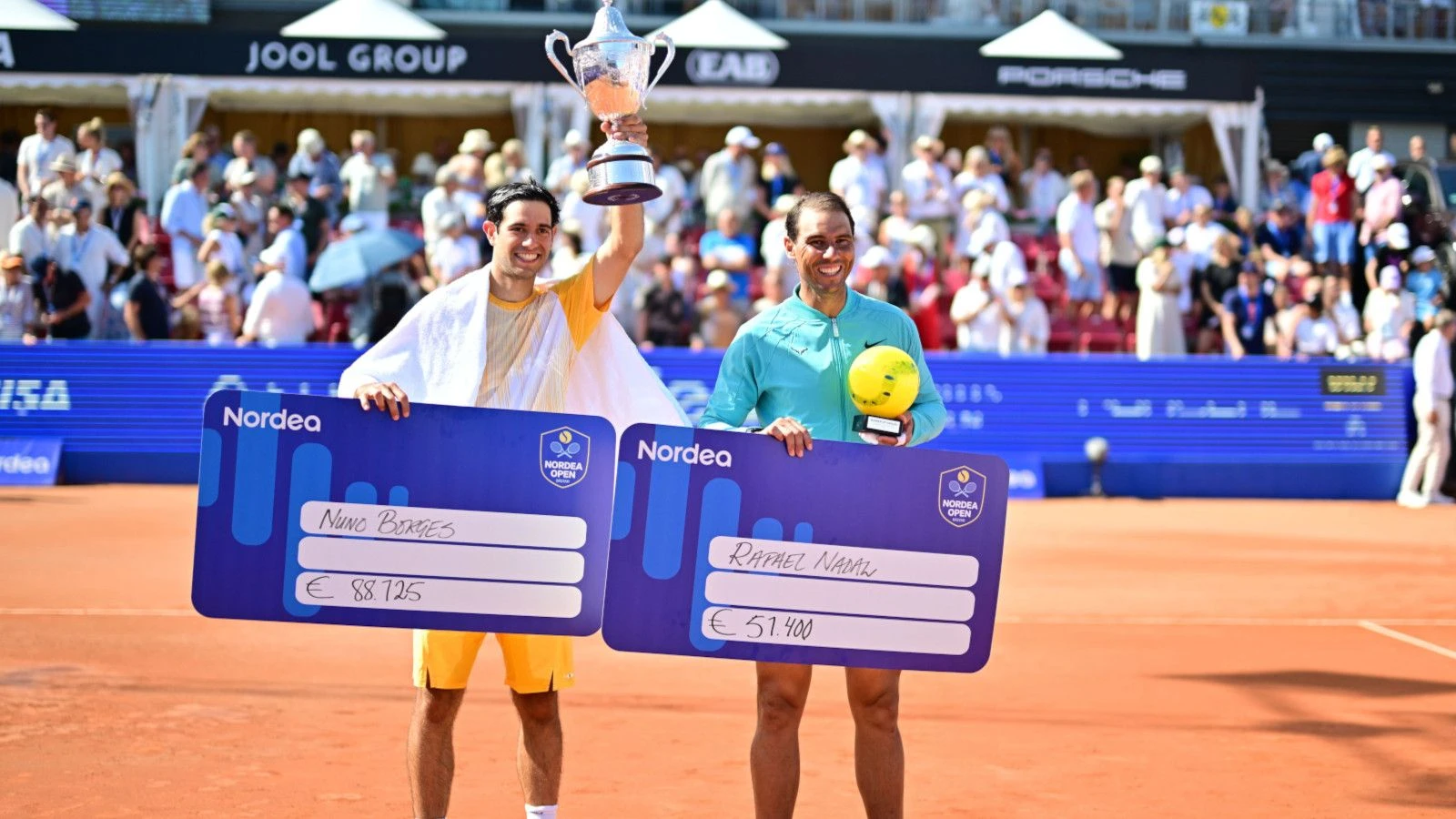 Nuno Borges beats Rafa Nadal at Nordea Open